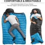 Saco de dormir Naturehike Piuma d’oca Negro L 220×85 cm - Imagen 6