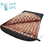 Saco de dormir Doble Naranja y negro Mcota - Imagen 4