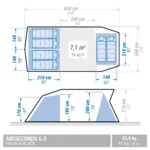 Tienda de campaña Quechua Airseconds F&B 6.3 6 Personas - Imagen 11