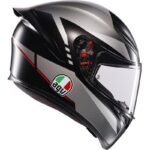AGV Casco Motocicleta K1 S Lap Negro Mate Rojo - Imagen 2