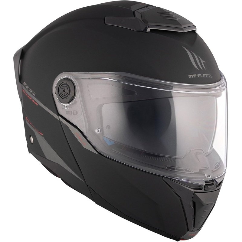 MT Casco Modular Atom 2 SV Solid Negro Mate