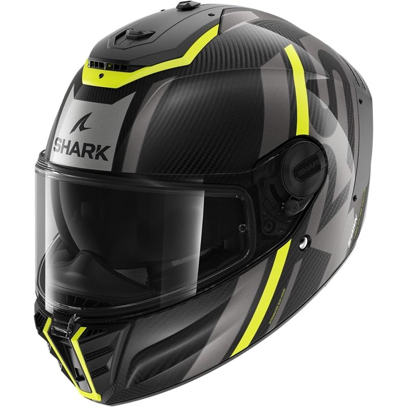 DL6tSpp7Pc Shark Casco Moto Integral Spartan RS Carbon Shawn DYA Negro-Amarillo - Imagen 1