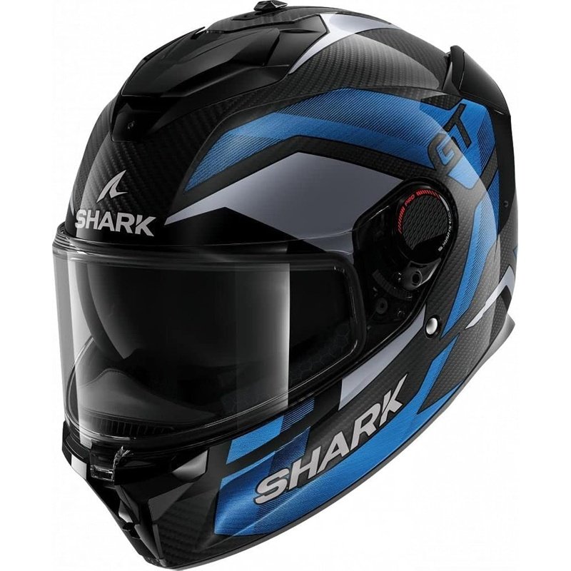 GP4LRbuR6I SHARK Casco Integral Moto Spartan GT Pro Carbon Ritmo Negro/Azul - Imagen 1