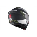 MT Genesis SV Talo Casco Integral Moto Negro/Gris/Amarillo Flúor Mate - Imagen 4