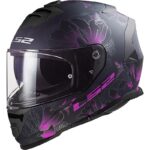 LS2 Casco Integral Moto FF800 Storm II Burst Negro Mate-Rosa