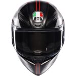 AGV Casco Motocicleta K1 S Lap Negro Mate Rojo - Imagen 7