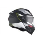 MT Genesis SV Talo Casco Integral Moto Negro/Gris/Amarillo Flúor Mate - Imagen 3