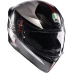 AGV Casco Motocicleta K1 S Lap Negro Mate Rojo
