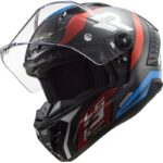 LS2 Casco Integral Thunder FF805 Carbon Supra Rojo/Azul - Imagen 3