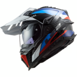 LS2 Casco Integral MX701 Explorer C 2206 Frontier Negro-Azul - Imagen 3