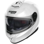 Nolan Casco Integral N80-8 Classic N-Com Blanco Metal