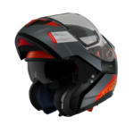 MT Helmets Casco Modular Atom Gorex B4 Naranja Mate - Imagen 2
