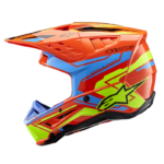 Alpinestars Casco Motocross S-M5 Action Azul-Naranja - Imagen 5