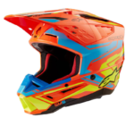 Alpinestars Casco Motocross S-M5 Action Azul-Naranja