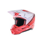 Alpinestars Casco Motocross S-M5 Rojo-Blanco - Imagen 8