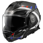 LS2 Casco Modular FF901 Advant X Carbon Future Blanco-Azul-Rojo