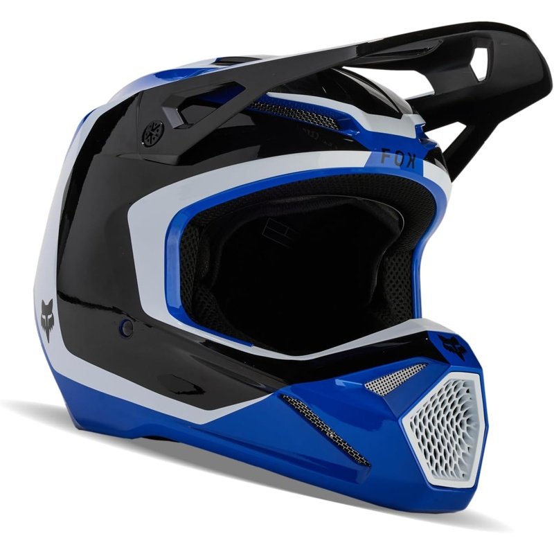nDcteB67KJ-1 Casco Motocross V1 Azul Fox Racing - Imagen 1
