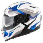 Scorpion Casco Integral EXO-520 Evo Air Blanco-Azul - Imagen 3