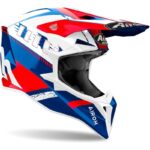 Airoh Casco Motocross Wraaap Feel Azul-Rojo - Imagen 2
