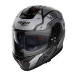 Nolan Casco Integral N80-8 Starscream N-Com Negro-Gris Mate