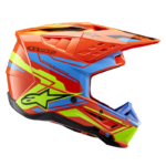 Alpinestars Casco Motocross S-M5 Action Azul-Naranja - Imagen 6