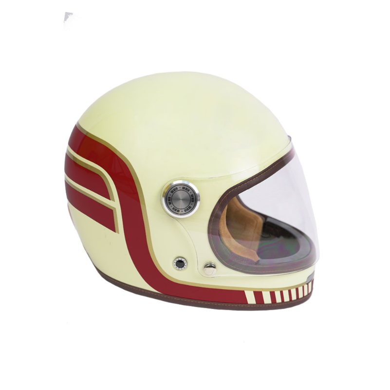 vintage-motorcycle-helmet Casco Integral By City Roadster II Cream Wing - Imagen 1