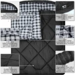 Saco de dormir Doble Blanco / negro Mcota - Imagen 6