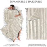 Saco de dormir envolver Caqui Naturehike - Imagen 5