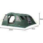 Skandika Gotland Tienda de Campaña Túnel Verde 6 Personas - Imagen 2