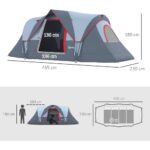 Tienda de Campaña Túnel 5 Personas Outsunny - Imagen 4