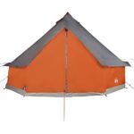 vidaXL Tienda Tipi Gris/Naranja 8 Personas Tipi - Imagen 7